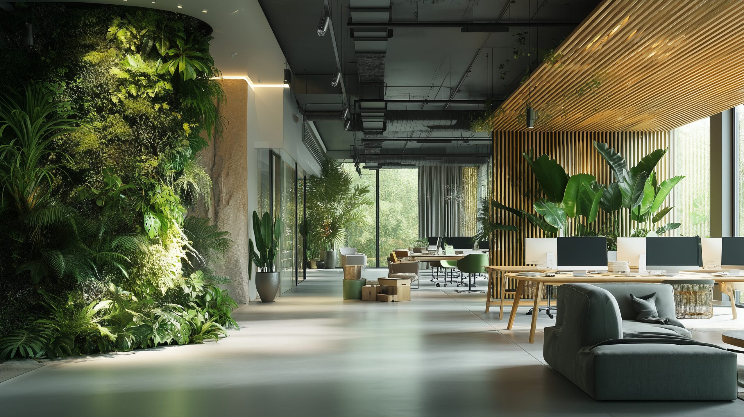 Visual of a beautiful modern office Visual of a beautiful modern office