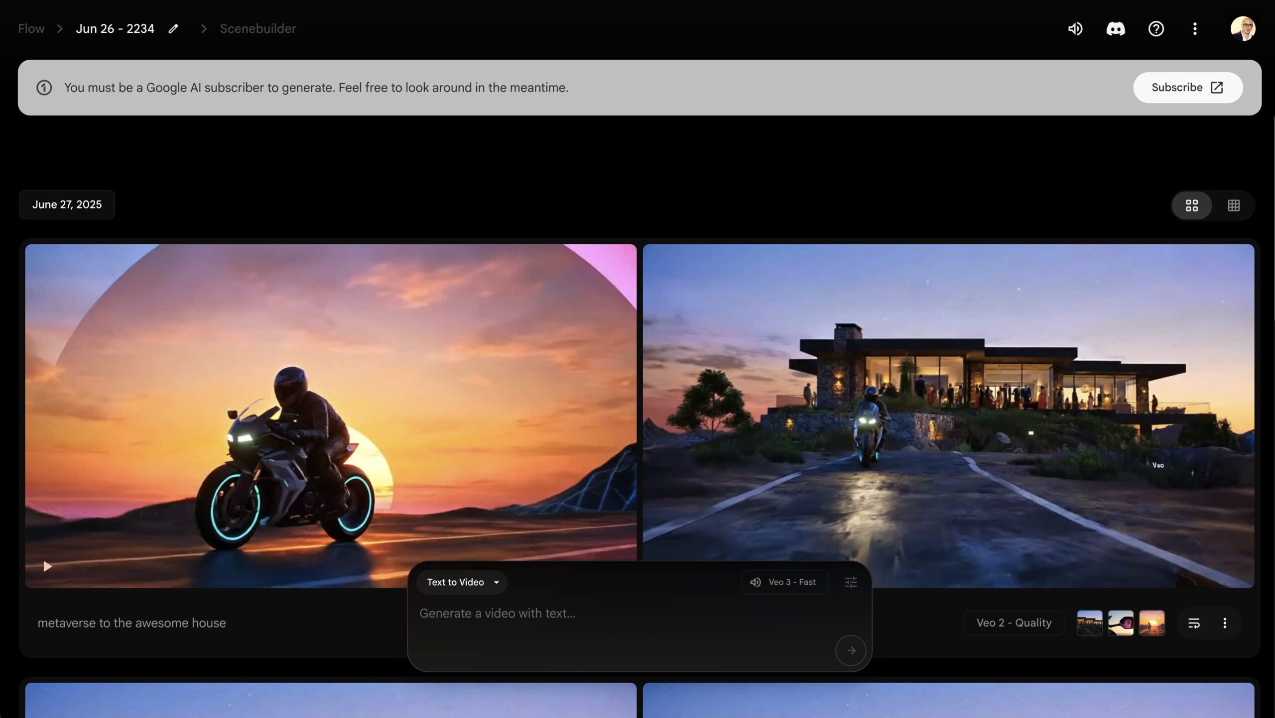 VEO3 (motion video AI)